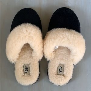 Black UGG slippers